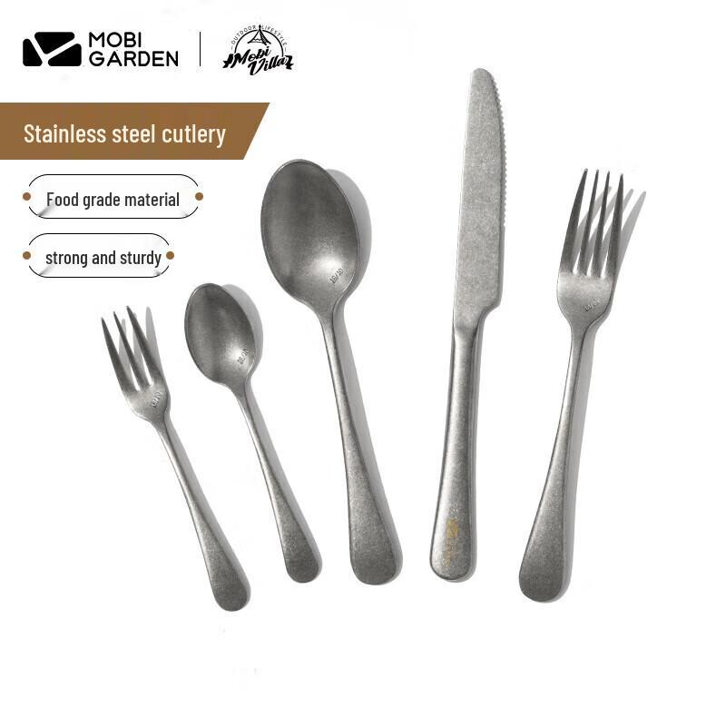 Mobigarden Lightweight Portable 304 Stainless Steel Camping Fork