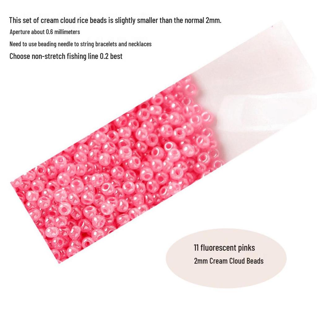 Imported 3A Quality 2mm Creamy Cloud Iridescent Seed Beads for DIY Jewelry Making