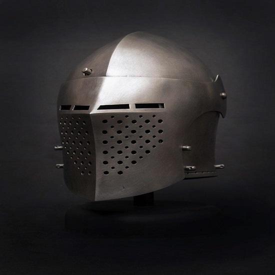 Spoleto Bascinet Helmet Medieval Combat-Ready SCA Buhurt Armor