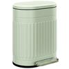 Pedal Kitchen Bin, 20 L, Soft-Close Lid, Removable Bucket, 36.5 x 31.2 x 45 cm, Green
