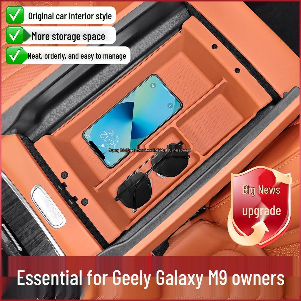 Geely Galaxy M9 Silicone Armrest Protective Pad & Storage Box Accessories