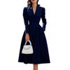 Elegant 2025 V-Neck Waist-Cinching French Slimming Evening Gown for Women