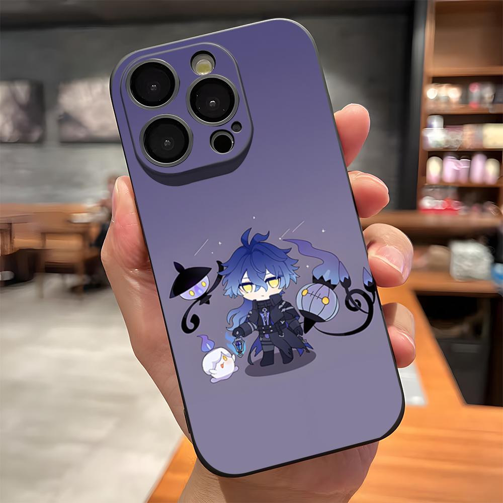 

Game Genshin Impact Flins Phone Case For IPhone 17 Pro Max 15 Pro 16 14 Plus 12 13 Mini 11 Pro Shockproof Soft Cover iPhone 17