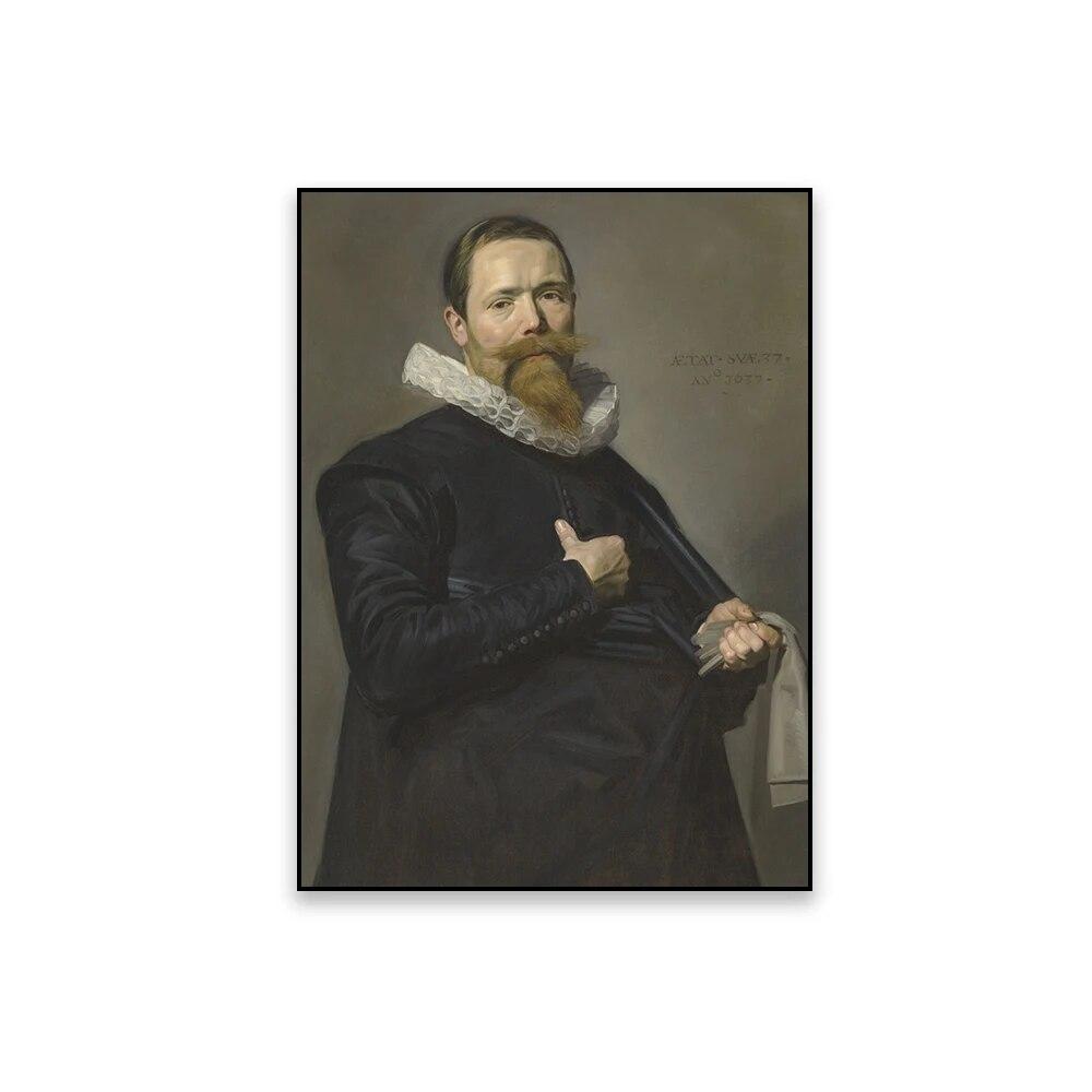 

Винтажный портретный постер Франс Хальс, картина маслом, репродукции, классический портрет джентльмена, женская картина на холсте, домашний декор для комнаты 21cm×30cm NoFrame