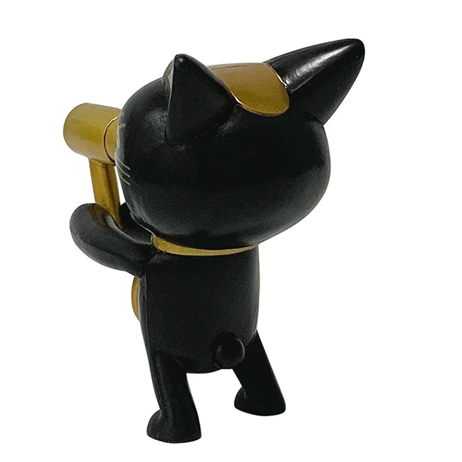 Dandadan Turbo Nonna Statuetta Anime con Asciugacapelli e Gatto Portafortuna Kawaii PVC Statua da Collezione Giocattolo Regalo Periferica Anime Artigianato