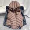 Women Winter Lightweight Down Coat Short Hooded Warm Puffer Jacket Thickened Quilted Outerwear