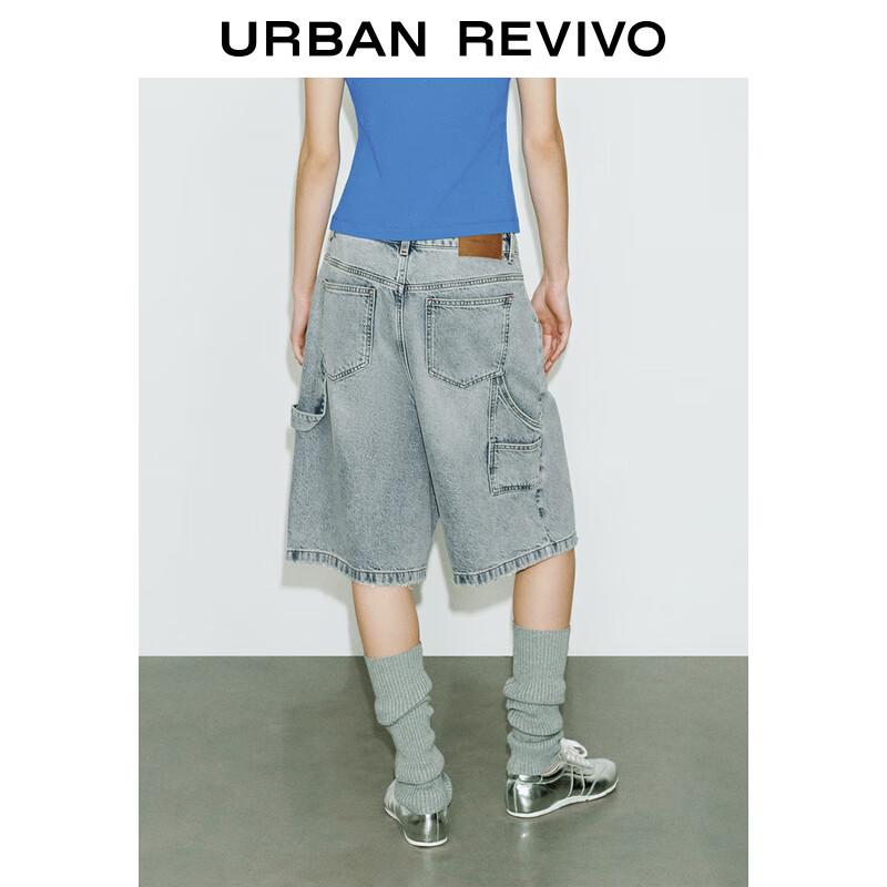 UR Women's Retro Washed Denim Capris