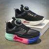 Spring and Summer Children's Breathable Sports Shoes Jue Ying Running Shoes Rotating Buckle Primary School Students Physical Education Class Leisure