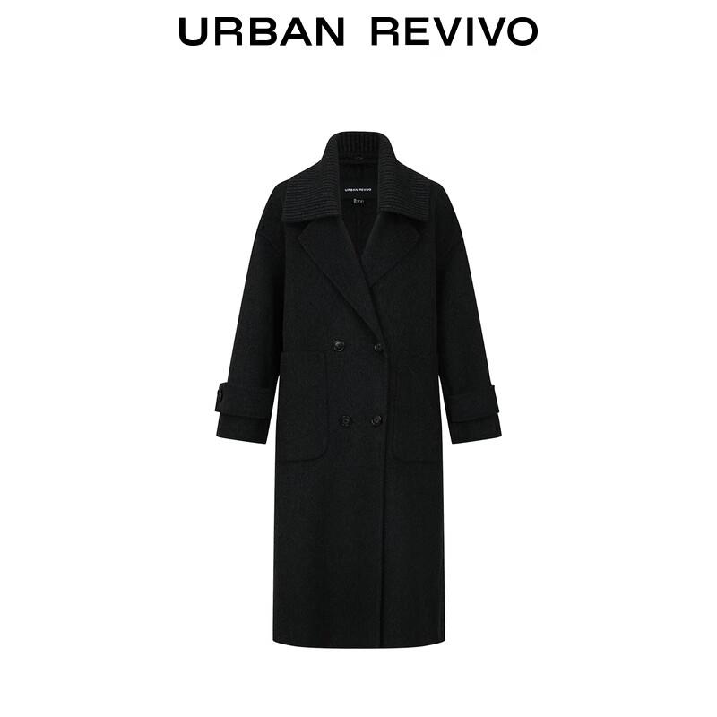 UR 2025 Winter Women's Double-breasted Wool Coat