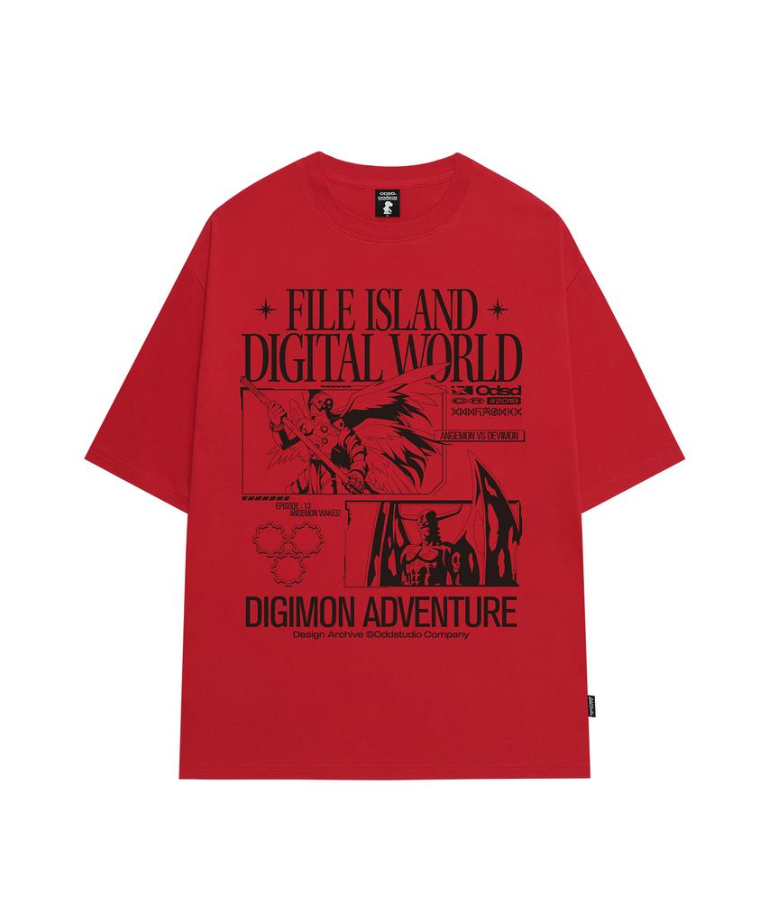 ODDSTUDIO [Digimon Adventure] Angemon & Devimon Overfit T-Shirt - 4 Colors
