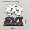 3D Metal Logo SVT COBRA Car Sticker Rear Trunk Badge Front Grille Emblem For Ford Mustang Shelby GT500 GT350 F150 GT Accessories
