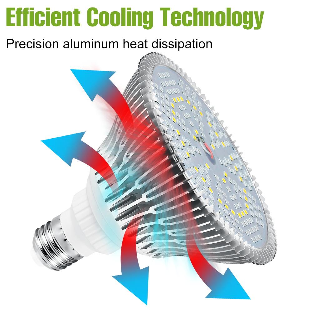150W E27 LED Pflanzenwachstumslampe Vollspektrum E14 Gemüsekeimlinge Blühende Fruchtbildung Kultivierung Hydroponik Wachstumsleuchte
