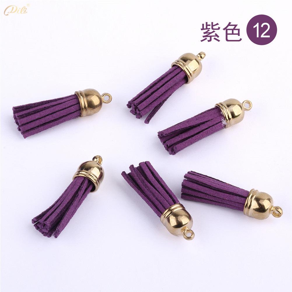 5/10/20Pcs 38mm Mini Leather Tassels Keychain Tassels For DIY Crafts Charms Earrings Bracelets Jewelry Making Supplies