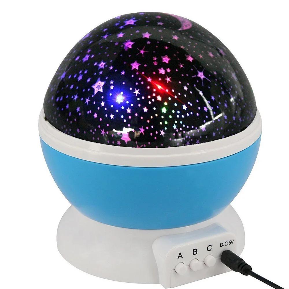 LED Nachtlicht Galaxy Projektor Sternenhimmel Rotierendes Planetarium Kinder Schlafzimmer Sternennachtlichter Mondlicht Kinder Geschenk Lampe