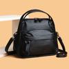 Classic Leather Crossbody Bag with Top Handle and Front Flap Stylish Women's Everyday Tote