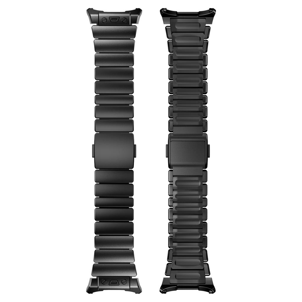 Titan-Uhrenarmband für Samsung Galaxy Watch 8 Classic 46mm 44mm Lückenlos Metall-Gummi-Armband für Samsung Galaxy Watch7 Ultra 47mm 2025/2024 Manschettenarmband