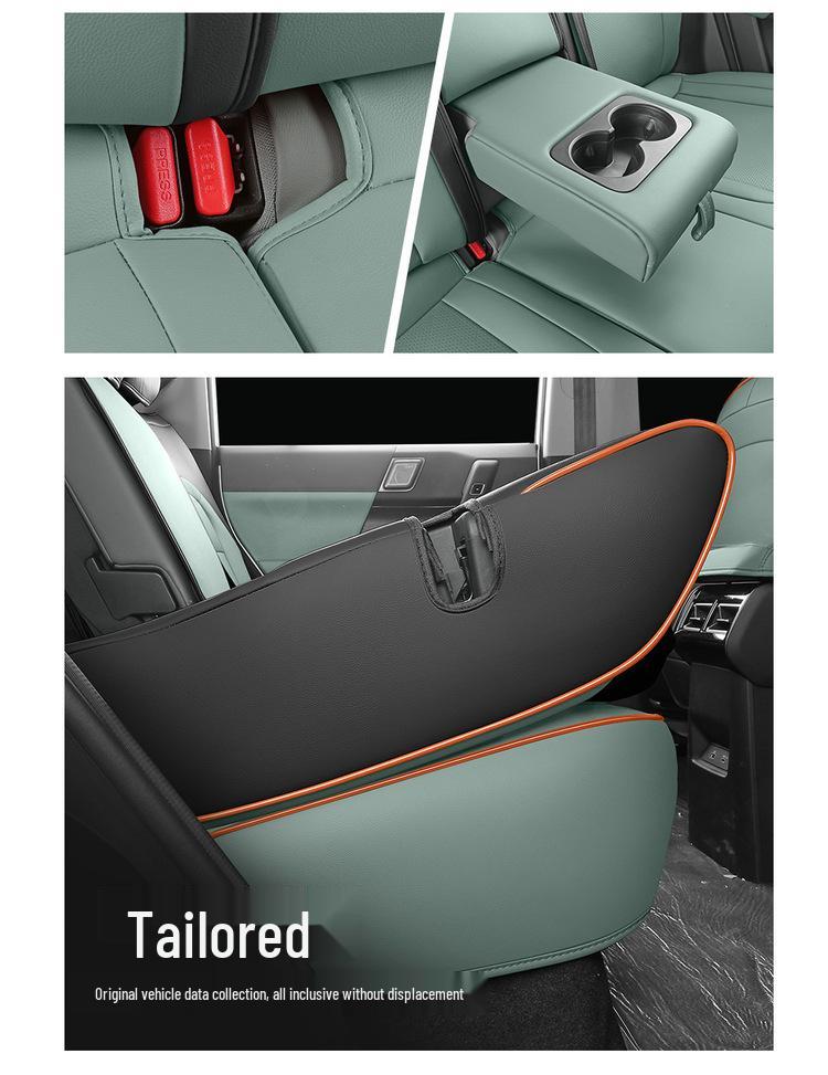 New Universal 5-Seat Full Leather Car Seat Cushion for Car03 - All Seasons