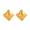 Fashionable, Light Luxury Temperament, Irregular Folds, Brushed Earrings, Personalized, Niche, High-end, Versatile Earrings for Women