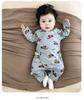 Pure Cotton Long Sleeve Baby Romper with Double Layer Belly Protection - Spring/Autumn Butterfly Harem Suit for Newborns