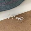 Simple Small Bow Stud Earrings For Women Cute Hypoallergenic Daily Wear Ear Piercing Jewelry Gift