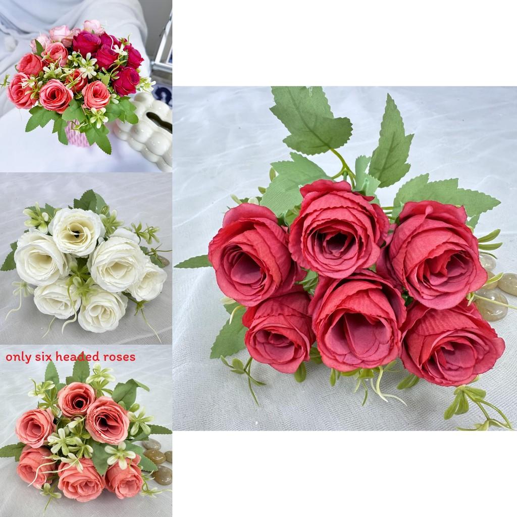 Silk Rose Artificial Flower For Wedding And Hotel Decor With Realistic Design For Photography And Home Styling