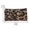 Fashion Wide Edge Leopard Print Headband High Elasticity Soft Turban Headwrap Adjustable Thick Warm Cross Headband DIY Projects