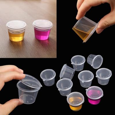 30Pcs Disposable Plastic Takeaway Palette Sauce Cup Food Containers Pigment Paint Box