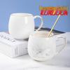 Qianxing Ceramic Gold Rim Coffee Mug