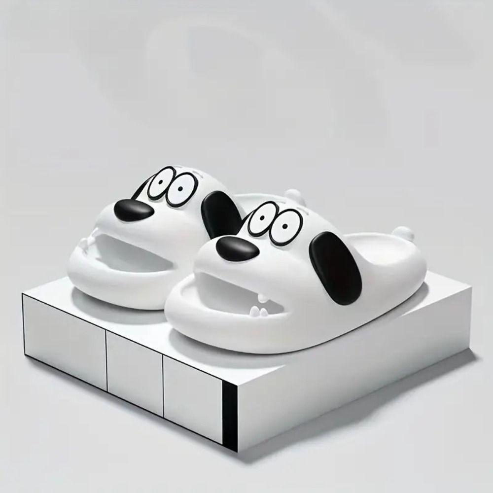 Cartoon Dog Pillow Slides Adorable EVA Slippers Casual Comfortable Sandals  Indoor/Outdoor