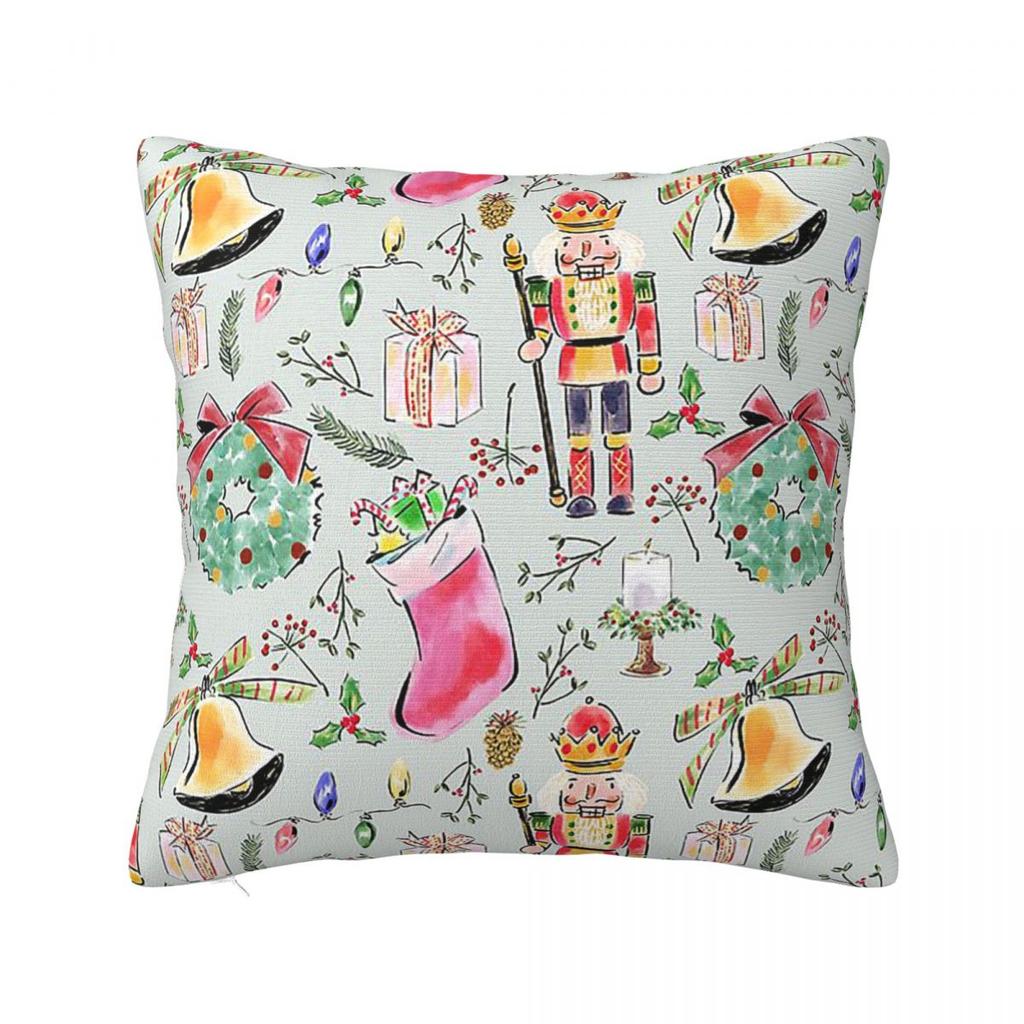 Stylish Nutcracker Party  Square Pillowcase Cushion Cover Pillow Case Throw Pillow Cover for Home Bedroom Car