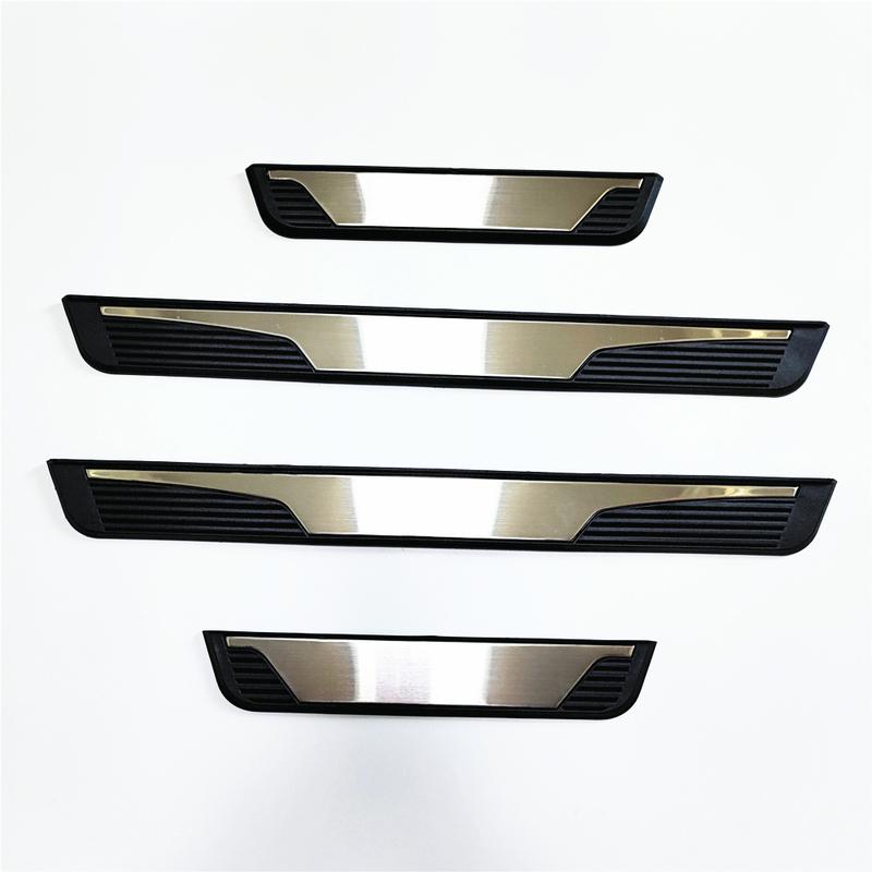 For Dodge Charger 2011-  Door Sill Scuff Plate Cover Trim Sticker Car Styling Threshold Kick Pedal Protector Accessories