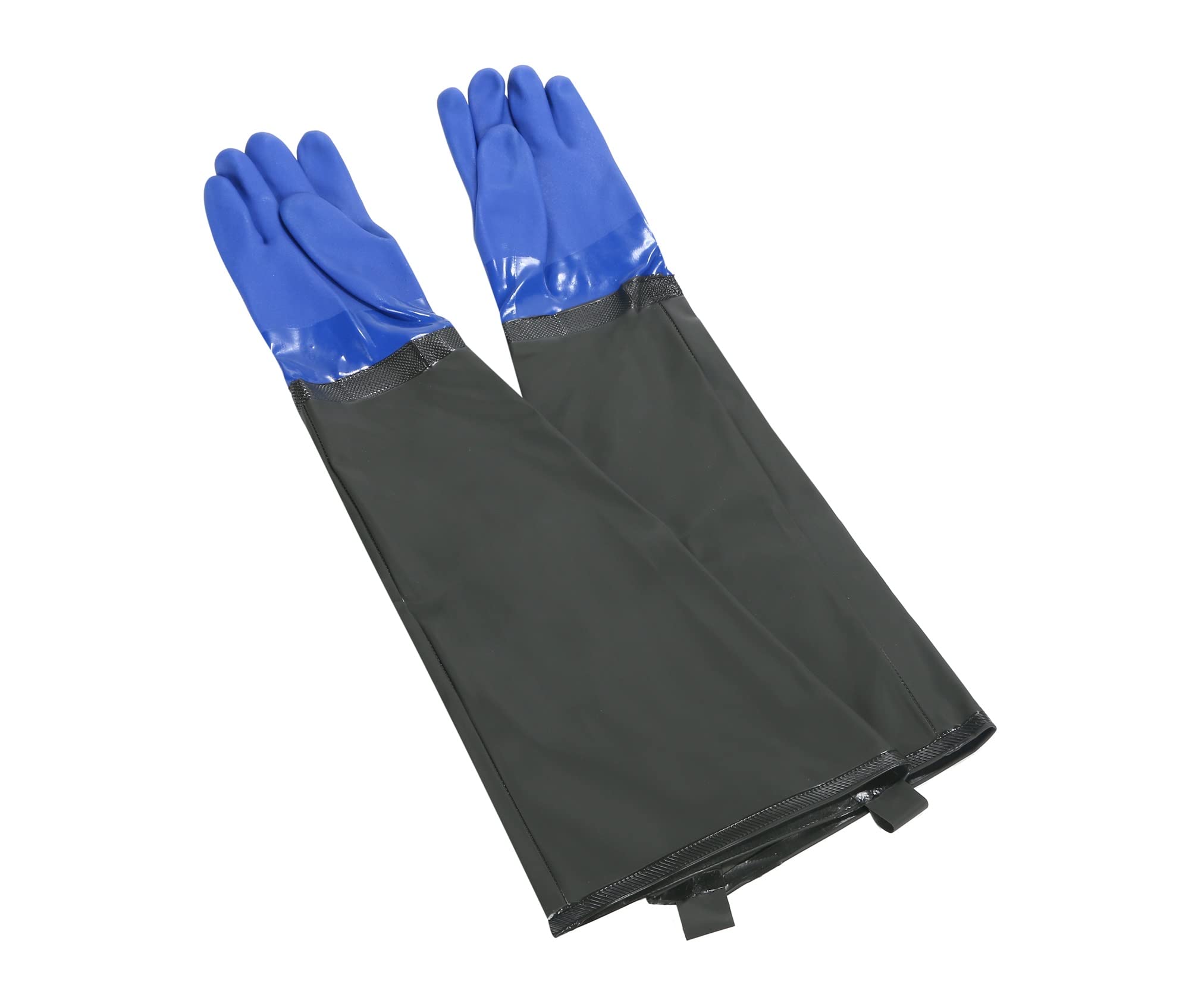 

Long No Fleece Rubber Gloves for Chemical Civil Cold Oil PVC Rubber Rubber Long Work Waterproof Suitable for Temuless Media Car Wash Fleece [SUBETE]