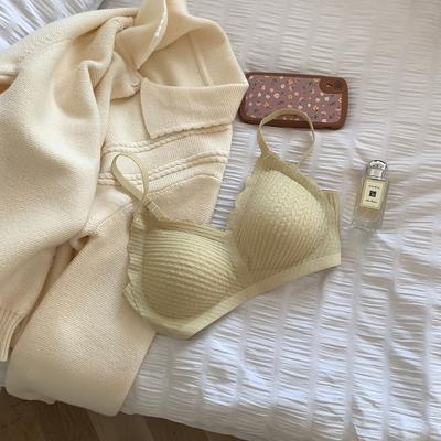 Mai Sui Lace Underwear Strap One Piece Traceless Underwear, Beautiful Back, Sexy Small Chest Gathering Breathable Women's Bra