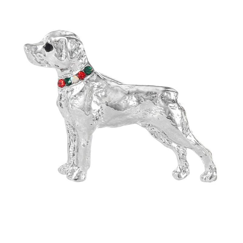 Golden puppy animal brooch exquisite brooch retrofashion pin style Alloy