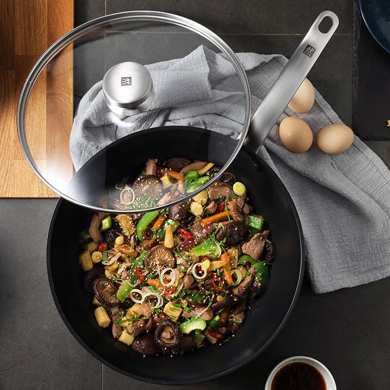 ZWILLING 30cm Non-Stick Flat-Bottom Chinese Wok