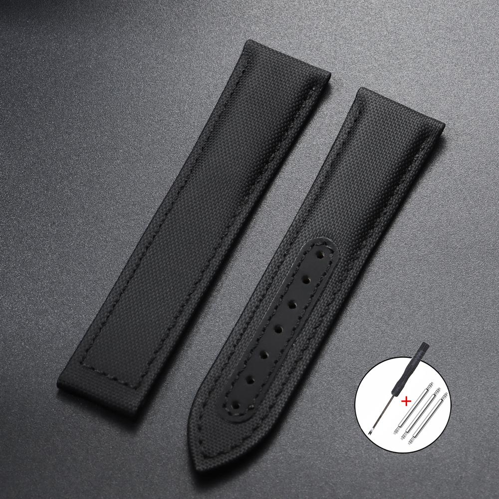 20mm 22mm Universal Nylon Watchband Waterproof Sailcloth Watch Strap for Omega Sports Wrist Bands Belt for Men Women Accessories