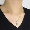 Elegant Women'S Droplet Pendant Necklace With Shiny Zircon Fashionable Luxury Jewelry Accessory For Any Occasion