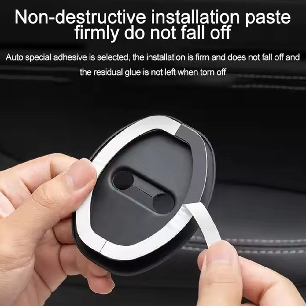 Car Door Lock Shock-absorbing Pad Universal Version Cover Door Anti-collision Buffer Pad Silicone Buckle Protective Sticker S3P8