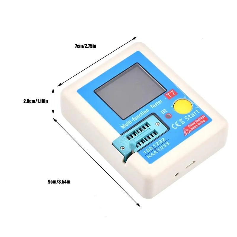 LCR-T7 Transistor Tester LCR Meter Multimeter Colorful Display TFT For Diode Triode NPN/MOS/PNP Capacitor Resistor Transistor