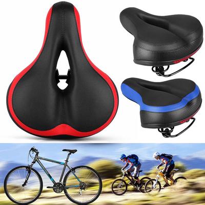 Extra Wide Comfort Bicycle Saddle Big Bum Bike Seat Cruiser Soft Sprung Gel Pads