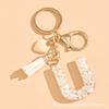 Hot-selling Epoxy Initials Love Tassel Keychain Bag Ornament Buckle Pendant Car Jewelry Clothing Accessories