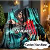 Custom Name Star Player Celebration Blanket  Ideal Bedding Blanket Perfect for Travel, Camping, Living Rooms, Offices, Sofas, Fan Christmas Gift