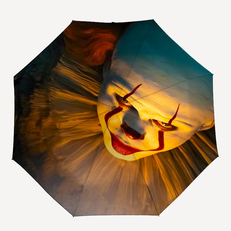 1pc Pennywise3 Umbrella, Sun Protection, And UV Shielding. It Has Eight Sturdy Ribs for Outdoor Use And Perfect Gift