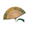 Landscape Handheld Folding Fan Hand Held Fabric Bamboos Fan Hollowed Hand Foldable Fan for Dancing Wedding Decorations