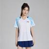 Li Ning Badminton Series Fashion Quick-Dry Breathable Badminton Training Competition Short Sleeve Skirt Set Women Activewear AATV078-2