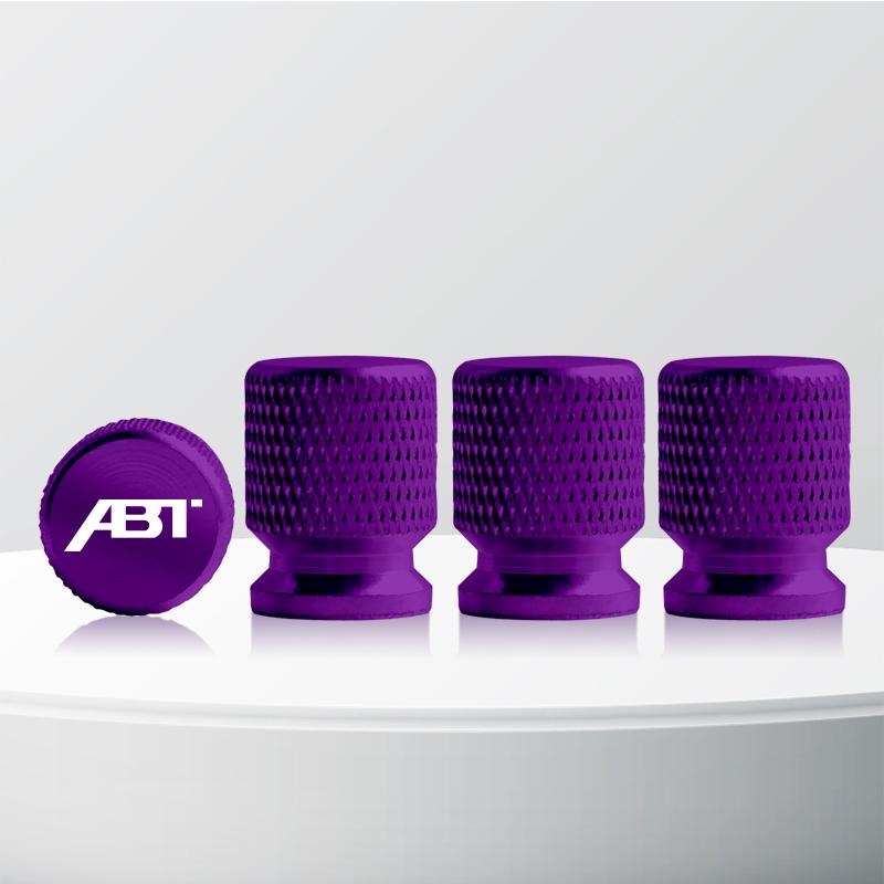Aluminum ABT Logo Car Wheel Tire Valve Stem Caps Tyre Valve Covers For Skoda Seat Cupra TTRS RS5 RS4 A4 A5 Q3 Q5 Golf Polo 4pcs