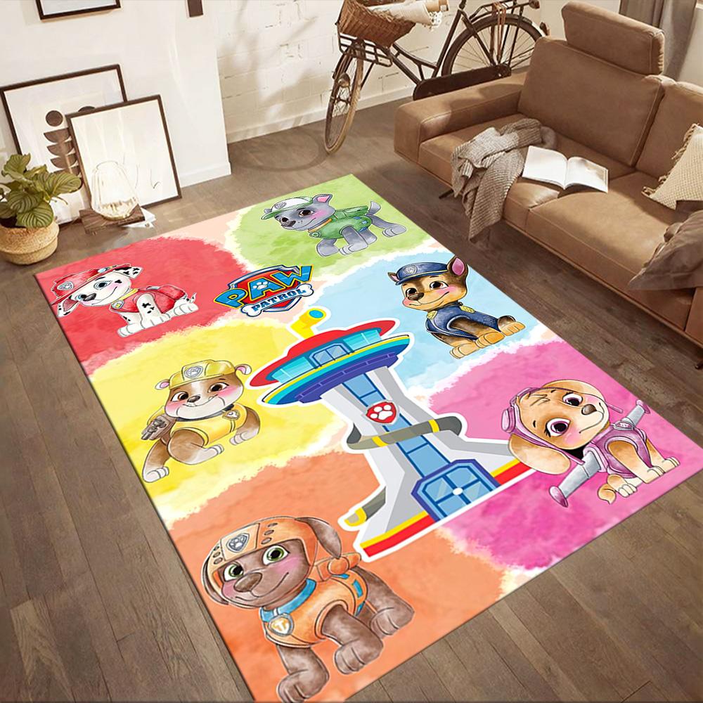 Paw Patrol Adventure Time Square rugs are a great choice for living rooms, bedrooms, home décor, and as gifts.