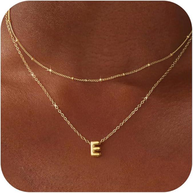 Trendy 26-Letter Pendant Layered Necklace: Elegant Women's Statement Clavicle Chain