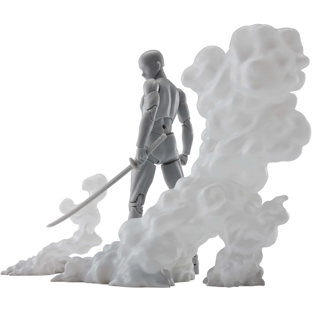 TAMASHII NATIONS Soul Effect Smoke White Ver. 135mm PVC ABS Figure Effect Parts