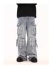 Jeans Larghi in Denim da Uomo alla Moda con Tasche Multiple - Design Sfacciatamente Bello